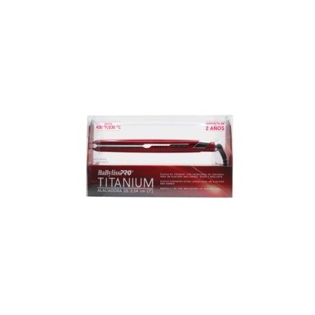 Plancha de cabello BaBylissPRO Titanium roja