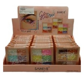 Paleta de sombra para ojos con glitter 24 pzs