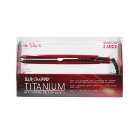 Plancha de cabello BaBylissPRO Titanium roja