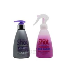 set Shampoo Matizador+tratamiento Bifasico Kolor Shot 250 Ml