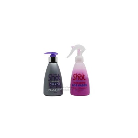 set Shampoo Matizador+tratamiento Bifasico Kolor Shot 250 Ml