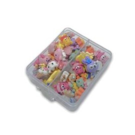 Caja con figuras kawaii 3D