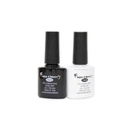 Blanco y Negro esmalte semi permanente Miss Cherry